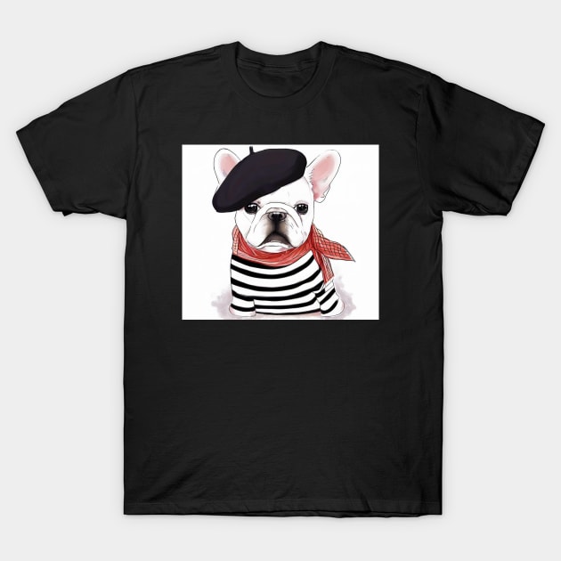 Frenchy Dog T-Shirt by Cringe-Designs